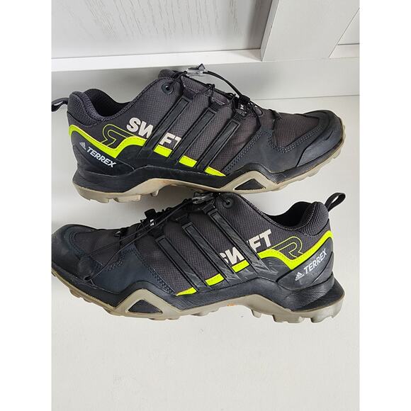 Men\'s Adidas Terrex Swift R2 Gore-Tex Hiking Shoes Black Yellow - Size 9 main image 8